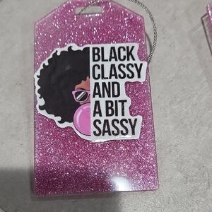 🎒🧳Pink Glitter Luggage/Backpack Tag